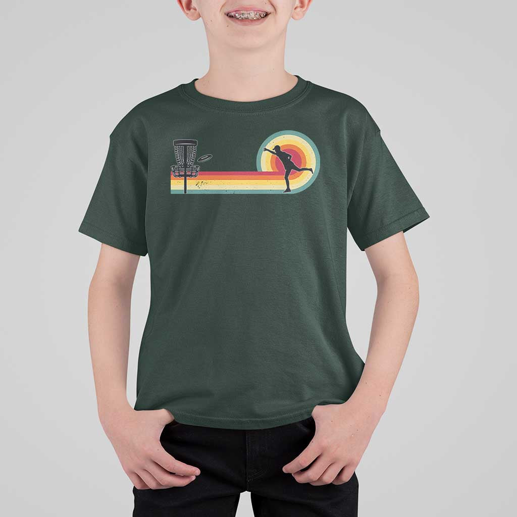Disc Golf Retro T Shirt For Kid Vintage Frisbee Golf Player - Wonder Print Shop