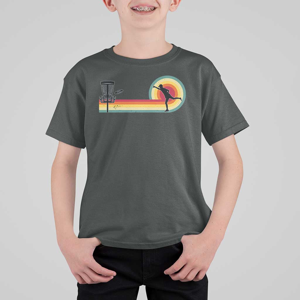 Disc Golf Retro T Shirt For Kid Vintage Frisbee Golf Player - Wonder Print Shop