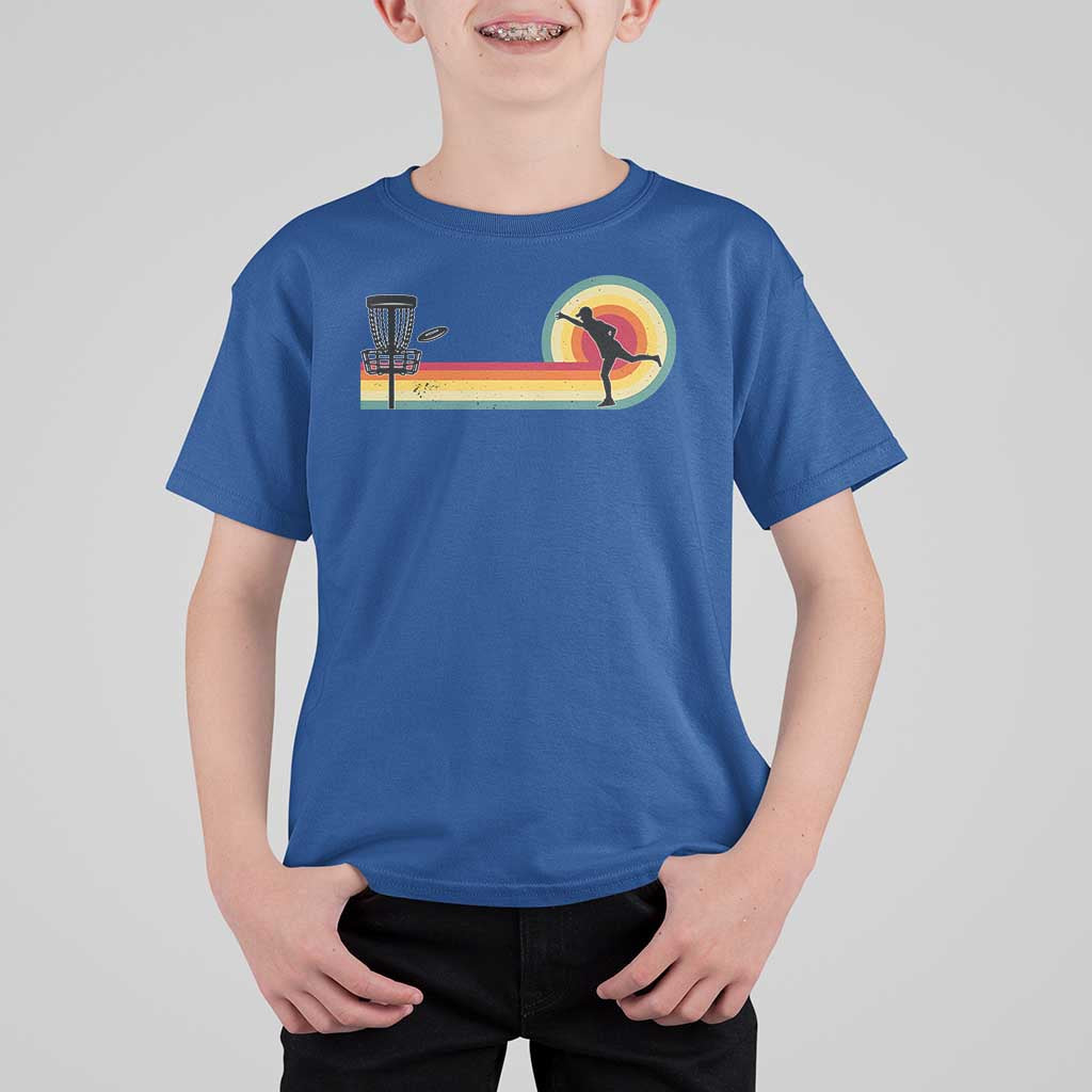 Disc Golf Retro T Shirt For Kid Vintage Frisbee Golf Player - Wonder Print Shop