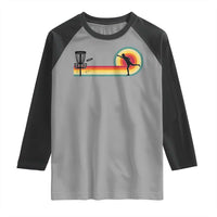 Disc Golf Retro Raglan Shirt Vintage Frisbee Golf Player