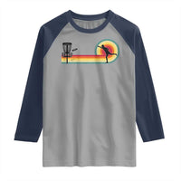 Disc Golf Retro Raglan Shirt Vintage Frisbee Golf Player