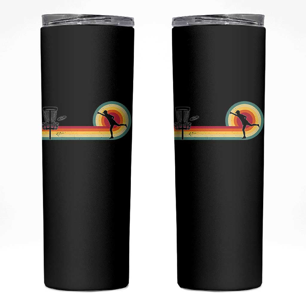 Disc Golf Retro Skinny Tumbler Vintage Frisbee Golf Player