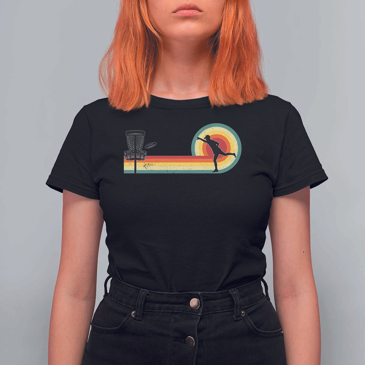 Disc Golf Retro T Shirt For Women Vintage Frisbee Golf Player - Wonder Print Shop