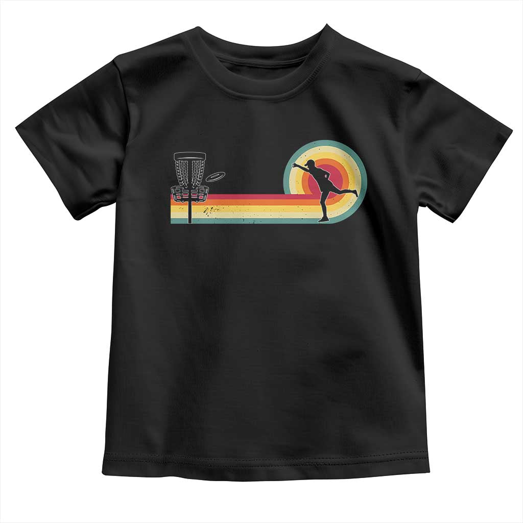 Disc Golf Retro Toddler T Shirt Vintage Frisbee Golf Player