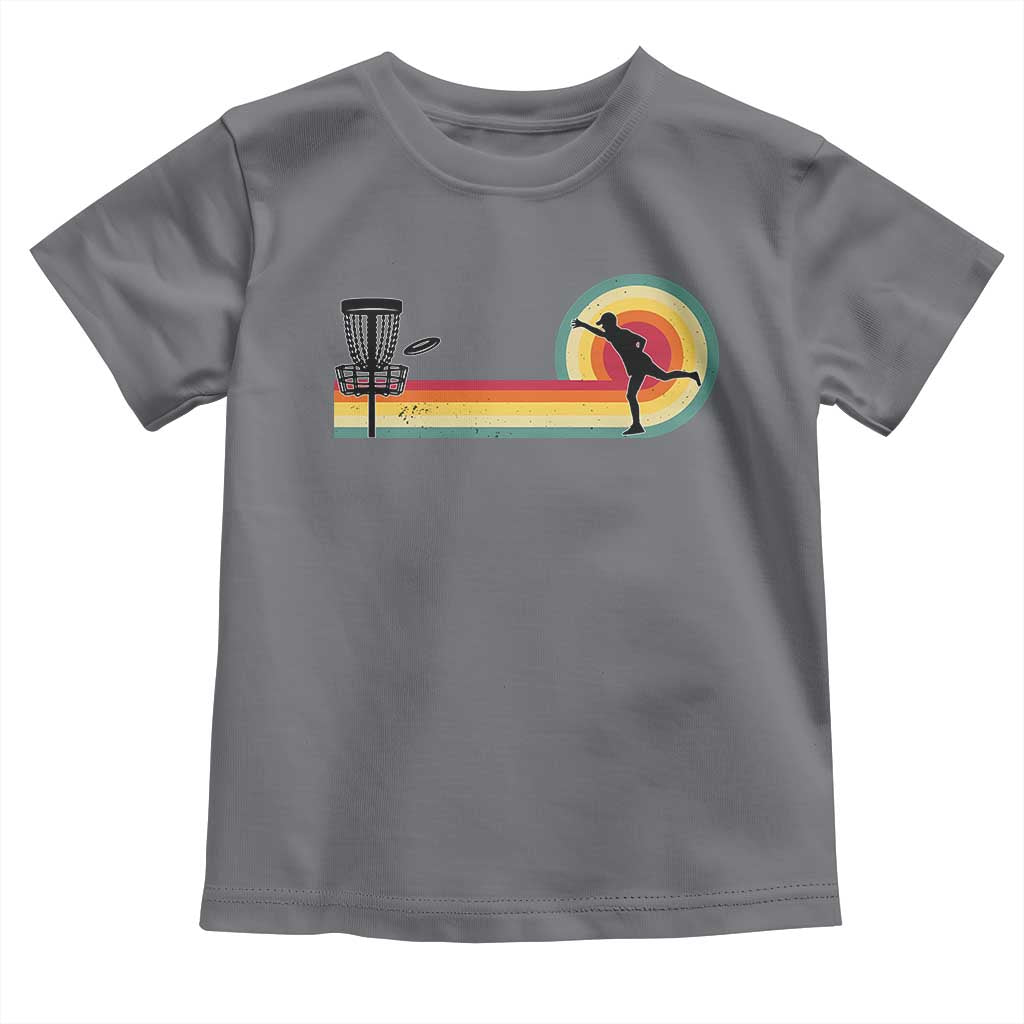 Disc Golf Retro Toddler T Shirt Vintage Frisbee Golf Player