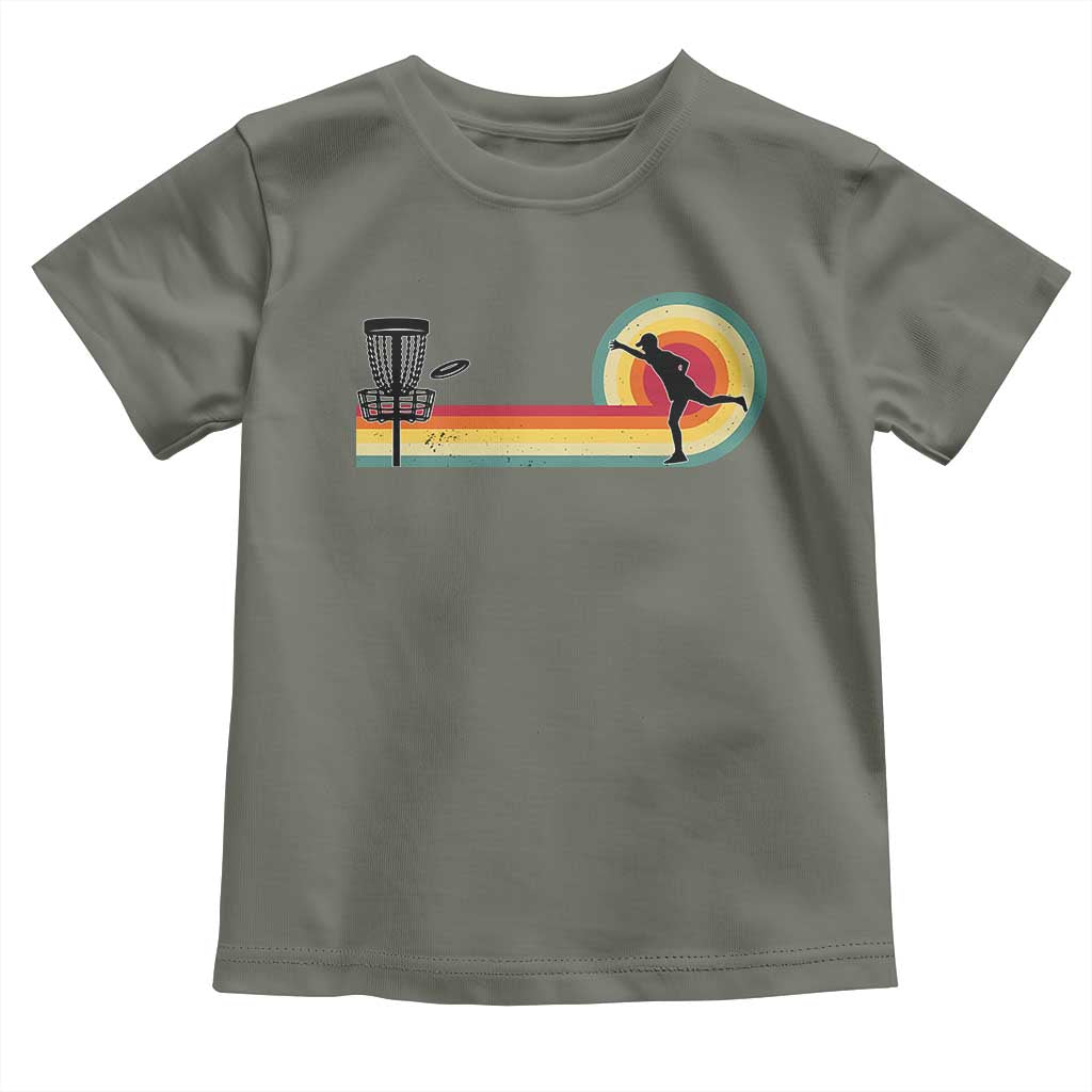 Disc Golf Retro Toddler T Shirt Vintage Frisbee Golf Player
