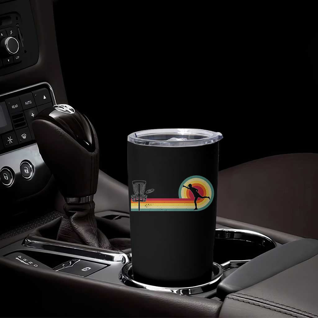 Disc Golf Retro Tumbler Cup Vintage Frisbee Golf Player