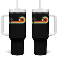 Disc Golf Retro Tumbler With Handle Vintage Frisbee Golf Player