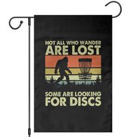 Funny Disc Golf Bigfoot Garden Flag Vintage Sasquatch Sports Golfer Dad Frisbee - Wonder Print Shop