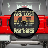 Funny Disc Golf Bigfoot Spare Tire Cover Vintage Sasquatch Sports Golfer Dad Frisbee - Wonder Print Shop