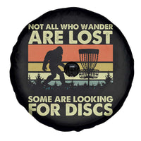 Funny Disc Golf Bigfoot Spare Tire Cover Vintage Sasquatch Sports Golfer Dad Frisbee - Wonder Print Shop