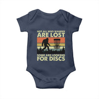 Funny Disc Golf Bigfoot Baby Onesie Vintage Sasquatch Sports Golfer Dad Frisbee - Wonder Print Shop