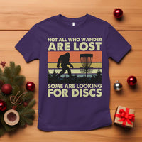 Funny Disc Golf Bigfoot T Shirt Vintage Sasquatch Sports Golfer Dad Frisbee - Wonder Print Shop