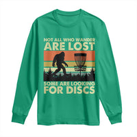 Funny Disc Golf Bigfoot Long Sleeve Shirt Vintage Sasquatch Sports Golfer Dad Frisbee - Wonder Print Shop