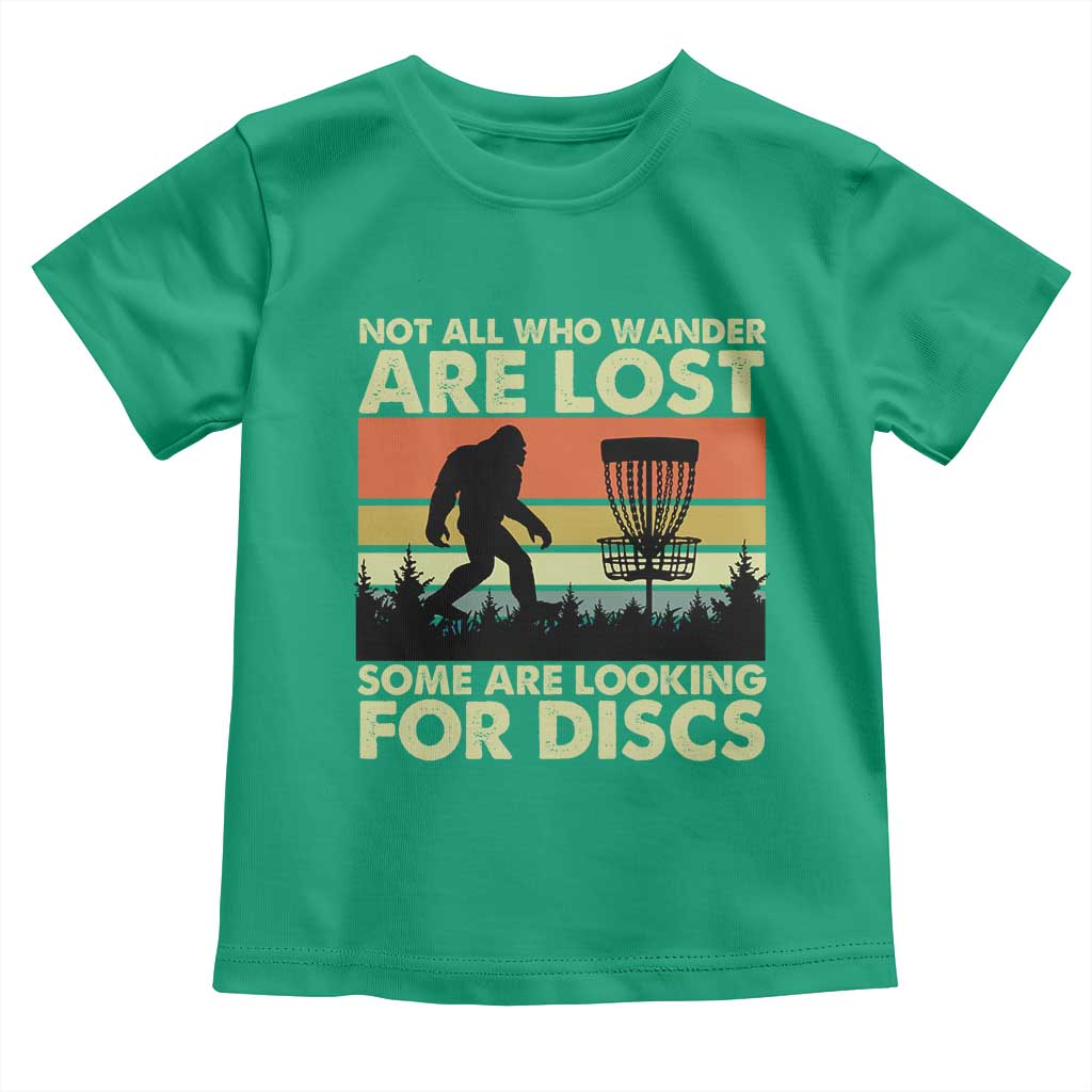 Funny Disc Golf Bigfoot Toddler T Shirt Vintage Sasquatch Sports Golfer Dad Frisbee - Wonder Print Shop