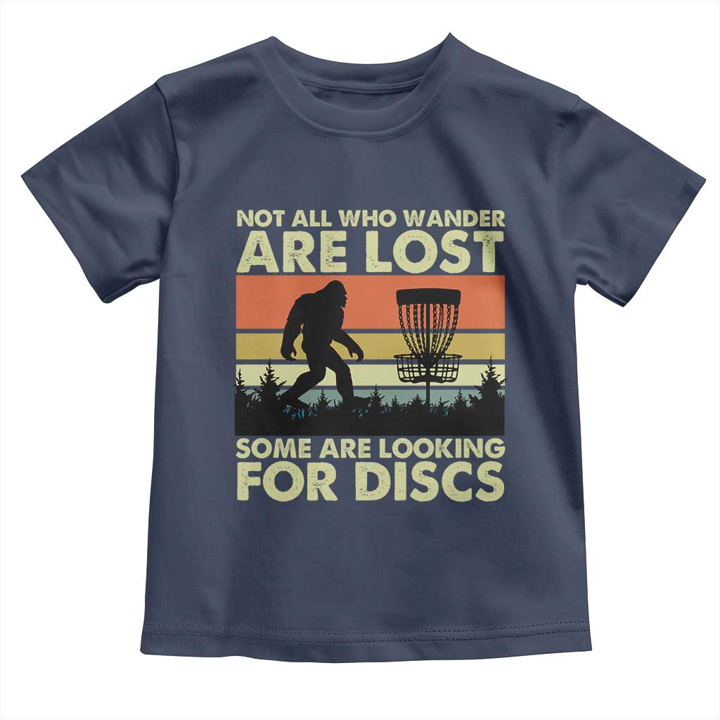 Funny Disc Golf Bigfoot Toddler T Shirt Vintage Sasquatch Sports Golfer Dad Frisbee - Wonder Print Shop
