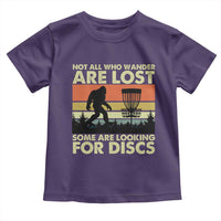 Funny Disc Golf Bigfoot Toddler T Shirt Vintage Sasquatch Sports Golfer Dad Frisbee - Wonder Print Shop