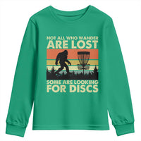 Funny Disc Golf Bigfoot Youth Sweatshirt Vintage Sasquatch Sports Golfer Dad Frisbee - Wonder Print Shop