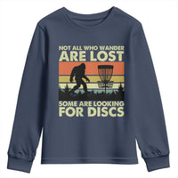 Funny Disc Golf Bigfoot Youth Sweatshirt Vintage Sasquatch Sports Golfer Dad Frisbee - Wonder Print Shop