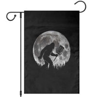 Disc Golf Bigfoot Garden Flag Funny Cool Full Moon & Trees Sasquatch - Wonder Print Shop