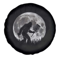 Disc Golf Bigfoot Spare Tire Cover Funny Cool Full Moon & Trees Sasquatch - Wonder Print Shop