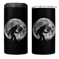 Disc Golf Bigfoot 4 in 1 Can Cooler Tumbler Funny Cool Full Moon & Trees Sasquatch - Wonder Print Shop