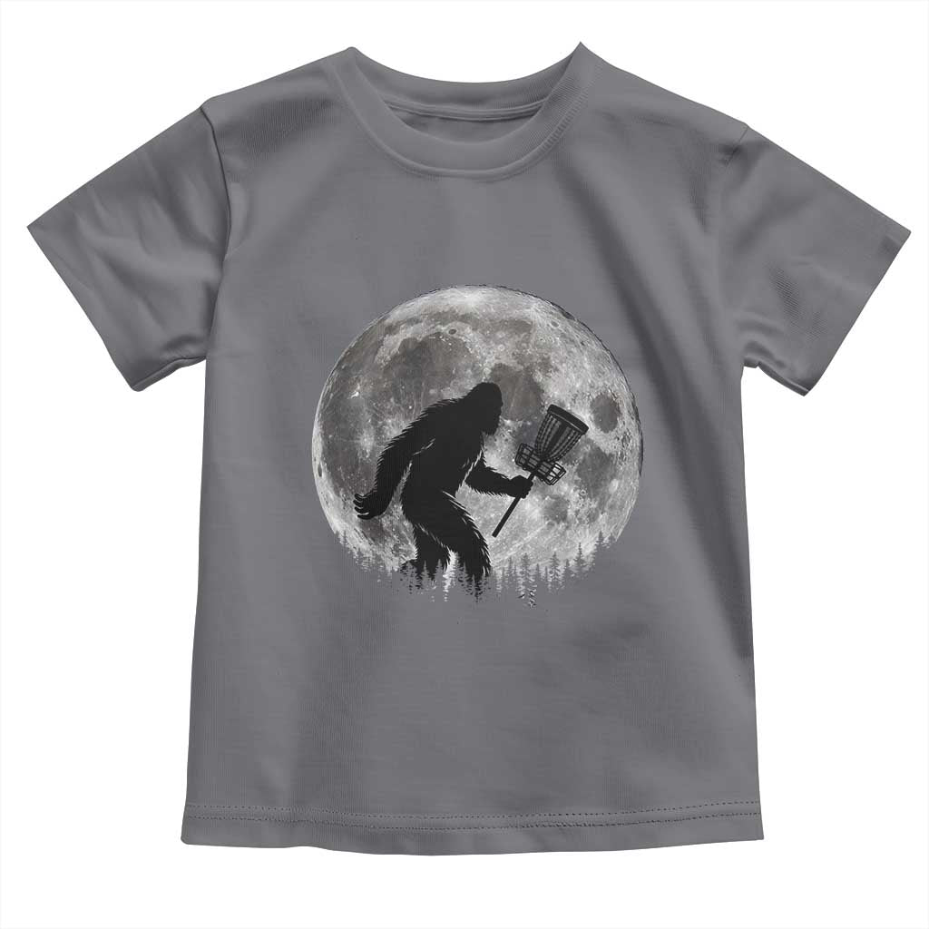 Disc Golf Bigfoot Toddler T Shirt Funny Cool Full Moon & Trees Sasquatch - Wonder Print Shop