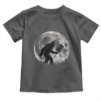 Disc Golf Bigfoot Toddler T Shirt Funny Cool Full Moon & Trees Sasquatch - Wonder Print Shop