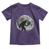 Disc Golf Bigfoot Toddler T Shirt Funny Cool Full Moon & Trees Sasquatch - Wonder Print Shop