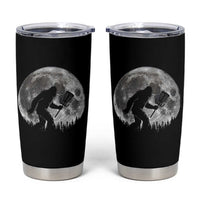 Disc Golf Bigfoot Tumbler Cup Funny Cool Full Moon & Trees Sasquatch - Wonder Print Shop