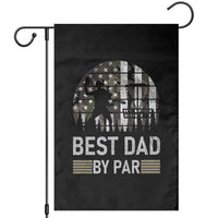 Disc Golf Best Dad By Par Garden Flag Funny Sports Golfer Frisbee Camo American Flag - Wonder Print Shop
