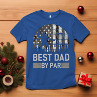 Disc Golf Best Dad By Par T Shirt Funny Sports Golfer Frisbee Camo American Flag - Wonder Print Shop