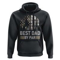 Disc Golf Best Dad By Par Hoodie Funny Sports Golfer Frisbee Camo American Flag - Wonder Print Shop