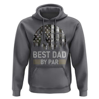 Disc Golf Best Dad By Par Hoodie Funny Sports Golfer Frisbee Camo American Flag - Wonder Print Shop