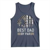 Disc Golf Best Dad By Par Tank Top Funny Sports Golfer Frisbee Camo American Flag - Wonder Print Shop