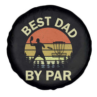 Best Dad By Par Disc Golf Spare Tire Cover American Camouflage Flag