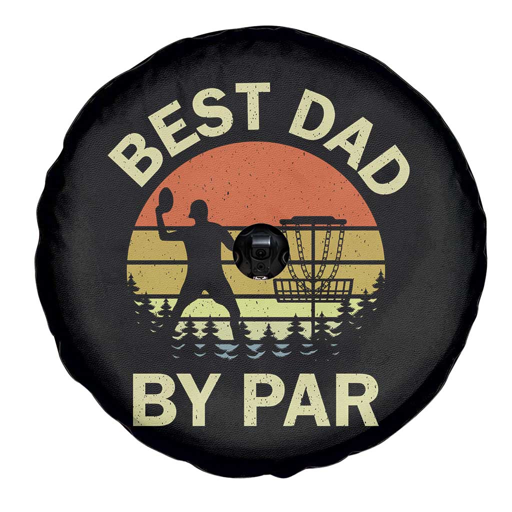 Best Dad By Par Disc Golf Spare Tire Cover American Camouflage Flag