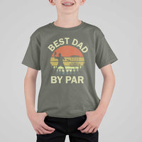 Best Dad By Par Disc Golf T Shirt For Kid American Camouflage FlaG - Wonder Print Shop