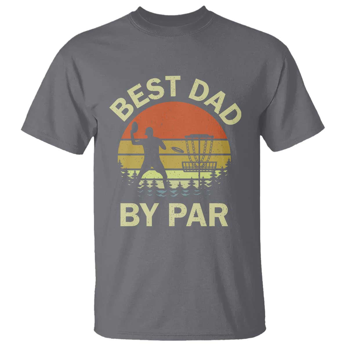 Best Dad By Par Disc Golf T Shirt American Camouflage FlaG - Wonder Print Shop