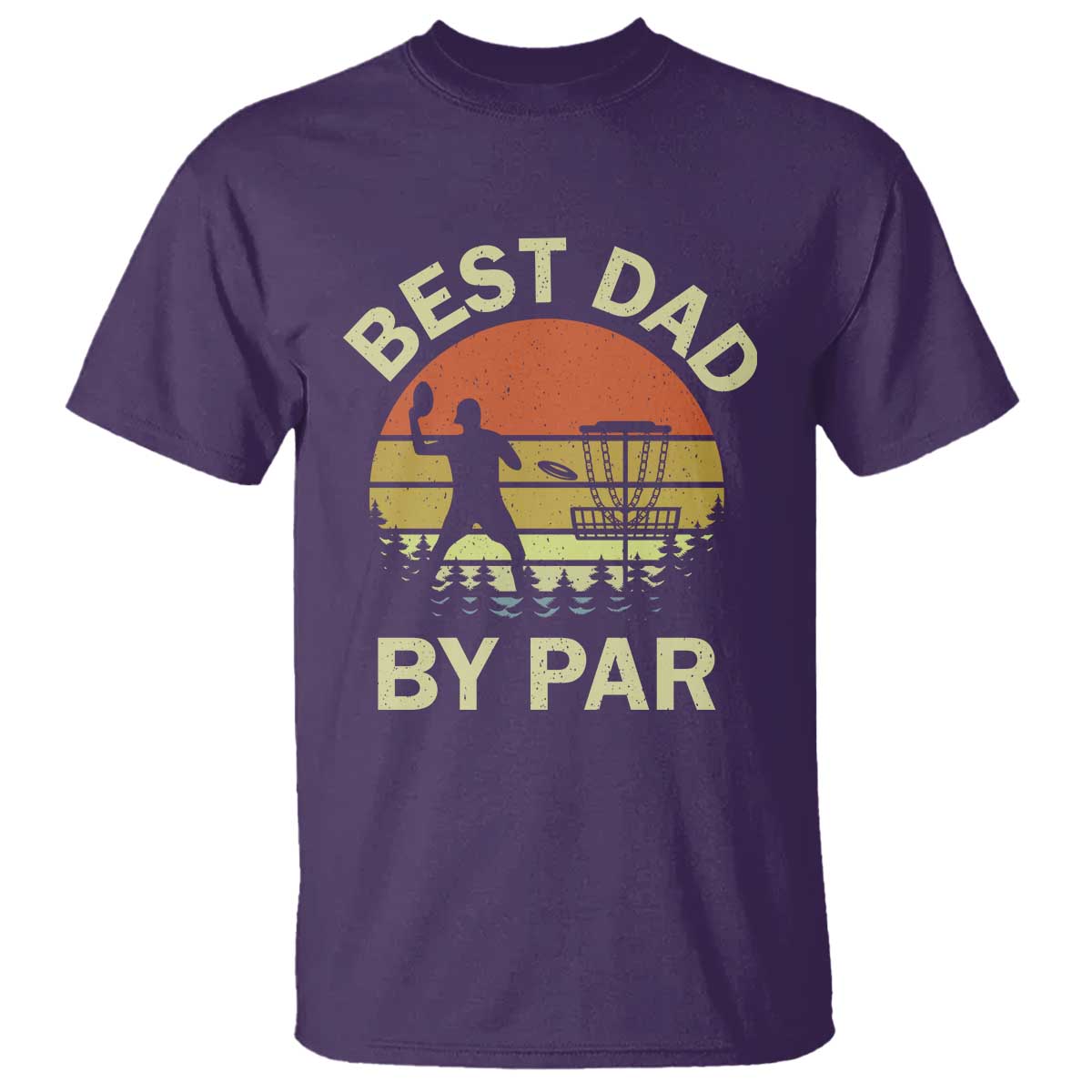 Best Dad By Par Disc Golf T Shirt American Camouflage FlaG - Wonder Print Shop