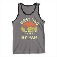 Best Dad By Par Disc Golf Tank Top American Camouflage FlaG