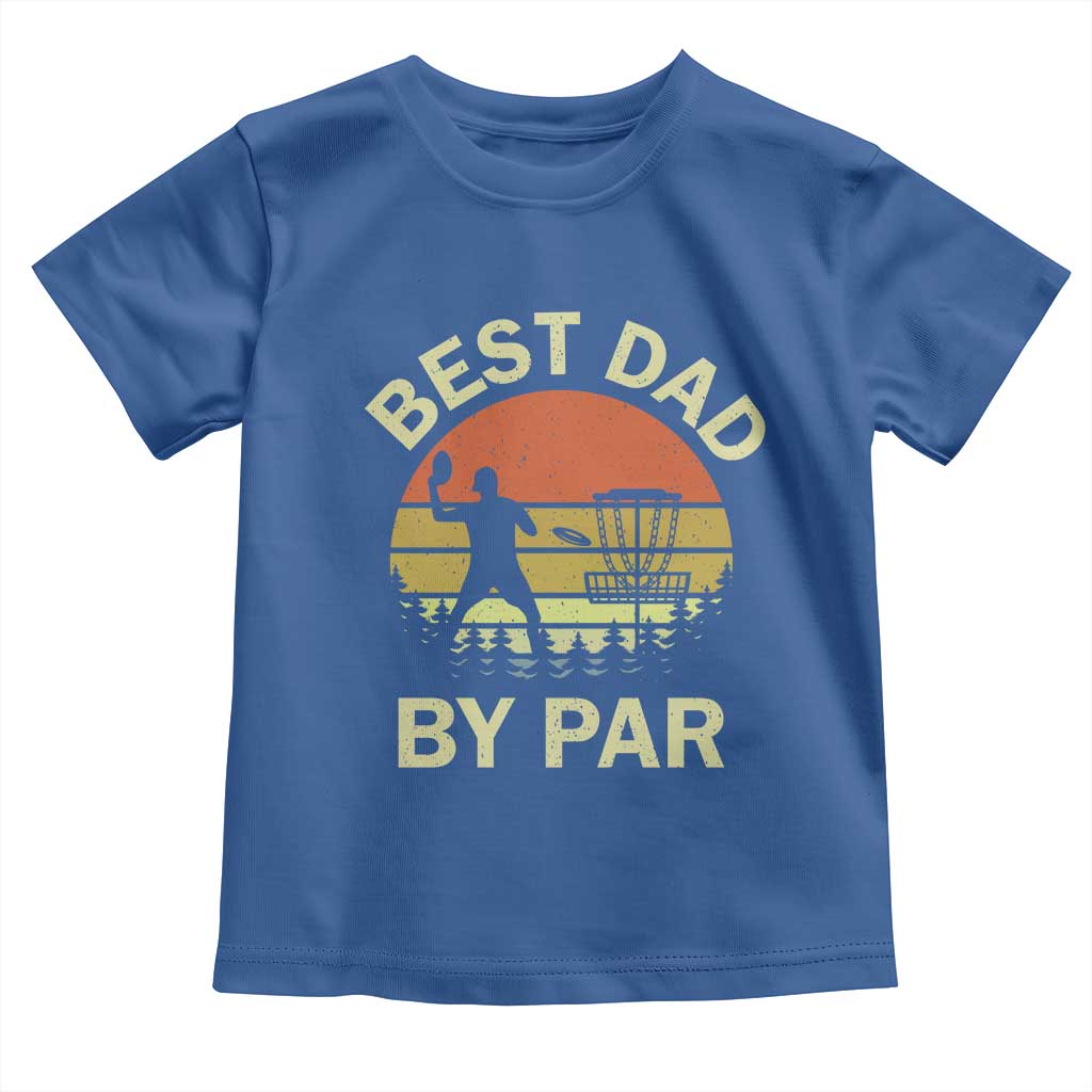 Best Dad By Par Disc Golf Toddler T Shirt American Camouflage FlaG