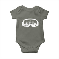 Skiing Baby Onesie Skiing Goggles Snow Wintersport Ski Snowboard