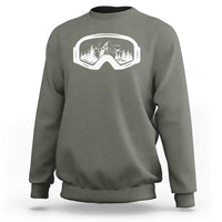 Skiing Sweatshirt Skiing Goggles Snow Wintersport Ski Snowboard - Wonder Print Shop