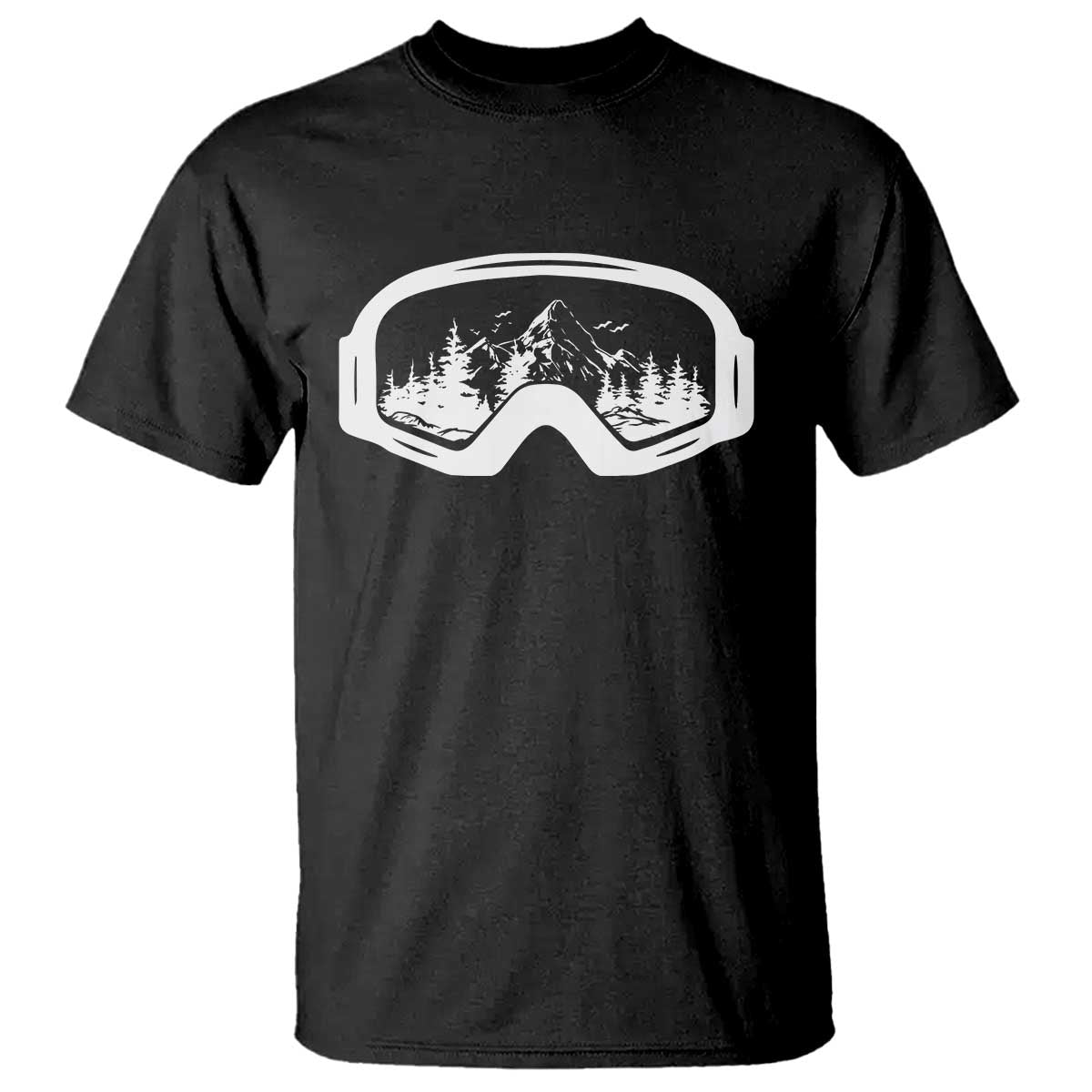 Skiing T Shirt Skiing Goggles Snow Wintersport Ski Snowboard - Wonder Print Shop