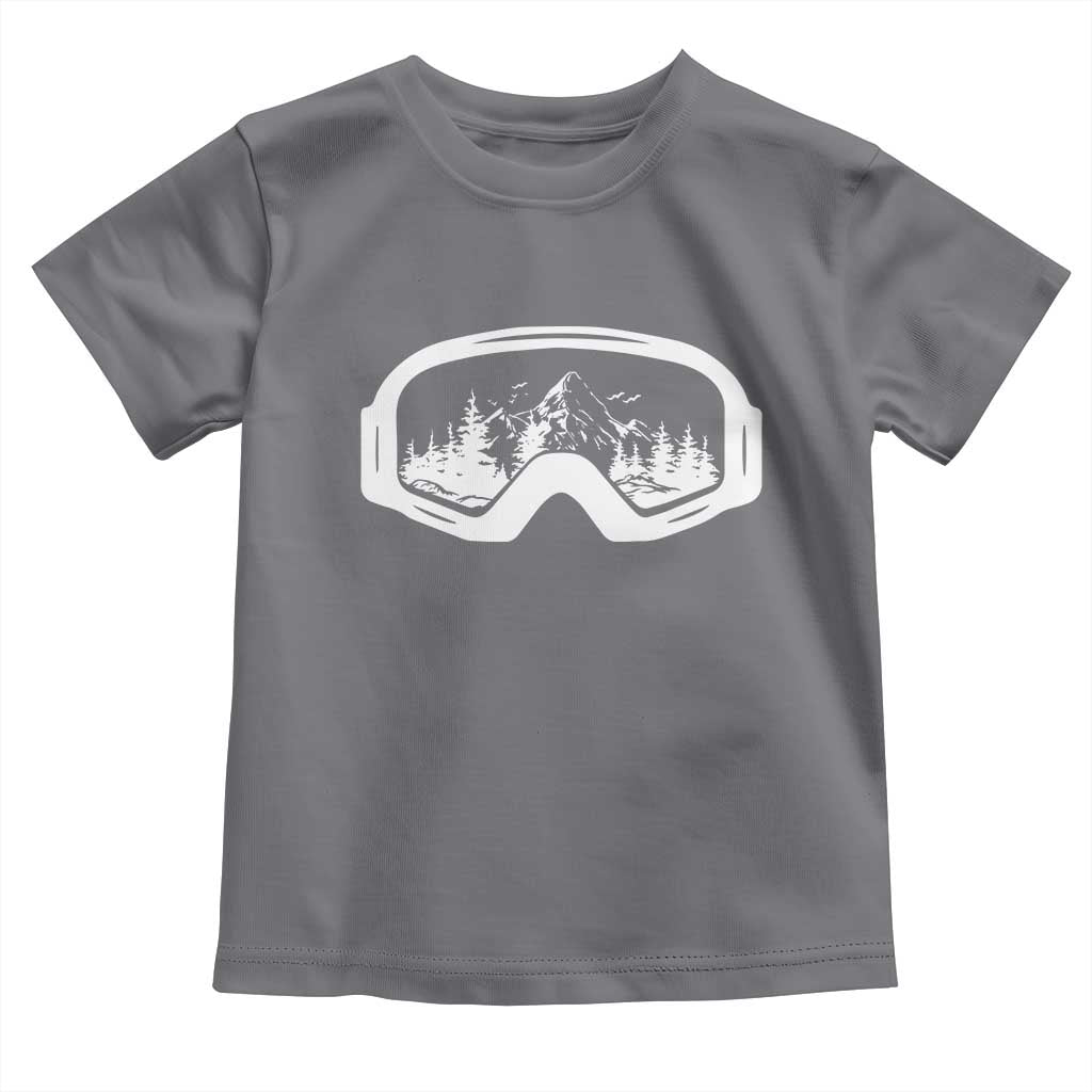 Skiing Toddler T Shirt Skiing Goggles Snow Wintersport Ski Snowboard