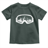 Skiing Toddler T Shirt Skiing Goggles Snow Wintersport Ski Snowboard