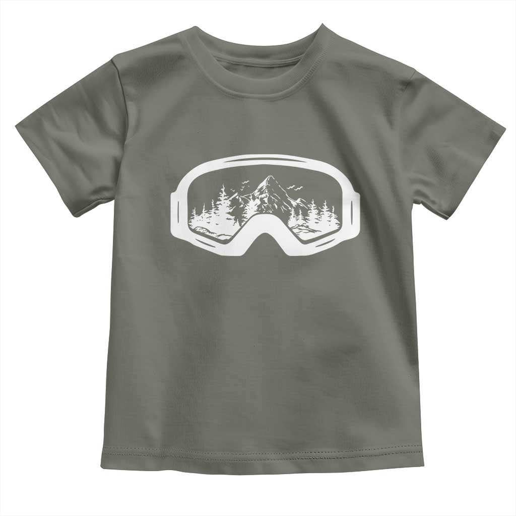 Skiing Toddler T Shirt Skiing Goggles Snow Wintersport Ski Snowboard
