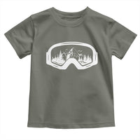 Skiing Toddler T Shirt Skiing Goggles Snow Wintersport Ski Snowboard