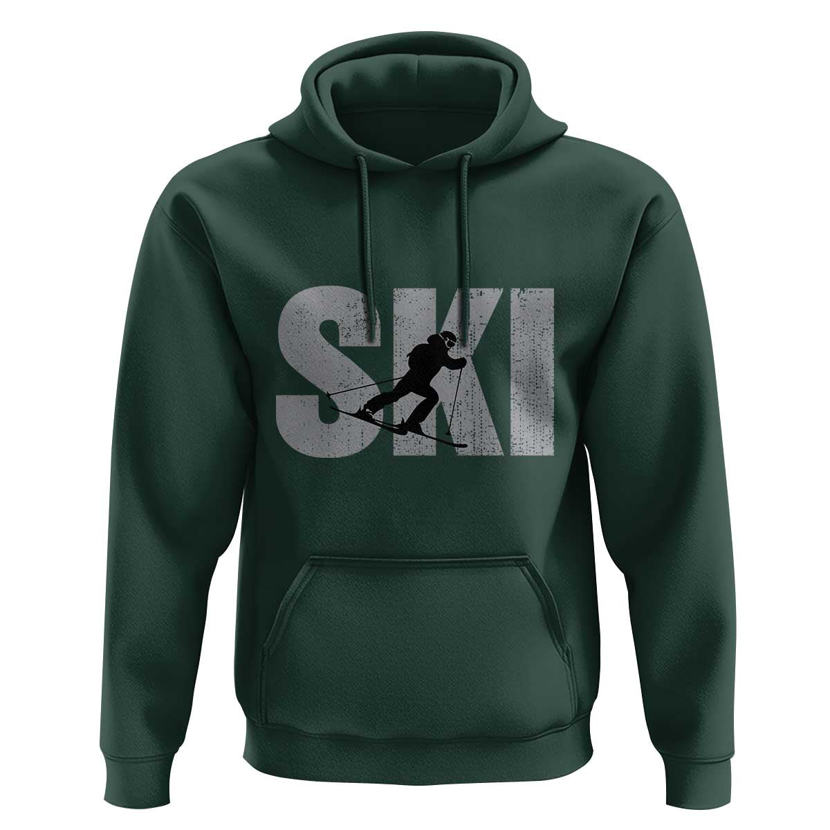 Cool Distressed Skiing Hoodie for Skiers